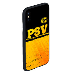 Чехол iPhone XS Max матовый PSV - gold gradient посередине, цвет: 3D-черный — фото 2