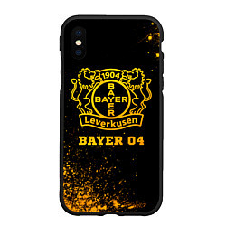 Чехол iPhone XS Max матовый Bayer 04 - gold gradient