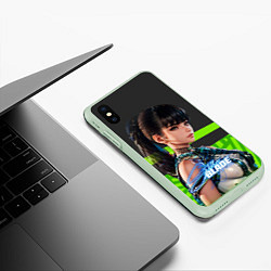 Чехол iPhone XS Max матовый Stellar Blade Eve яркий зеленый, цвет: 3D-салатовый — фото 2