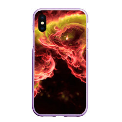 Чехол iPhone XS Max матовый Адское пламя инферно - inferno flame