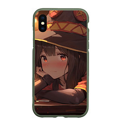 Чехол iPhone XS Max матовый Konosuba Мэгумин cute