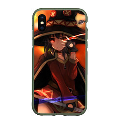 Чехол iPhone XS Max матовый Konosuba Мэгумин cute