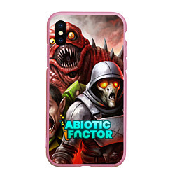 Чехол iPhone XS Max матовый Abiotic Factor и разные монстры