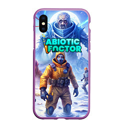 Чехол iPhone XS Max матовый Abiotic Factor ледяной ужас