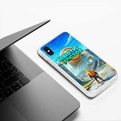 Чехол iPhone XS Max матовый Abiotic Factor атомный завод, цвет: 3D-белый — фото 2