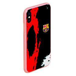 Чехол iPhone XS Max матовый Barcelona fc краски спорт, цвет: 3D-баблгам — фото 2