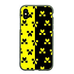 Чехол iPhone XS Max матовый Minecraft logo brend online