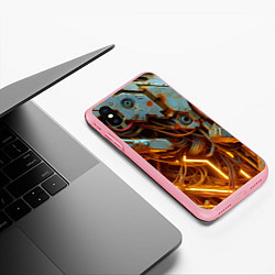 Чехол iPhone XS Max матовый Cyber armor - ai art, цвет: 3D-баблгам — фото 2