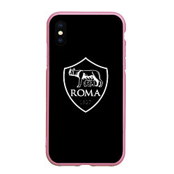 Чехол iPhone XS Max матовый Roma sport fc club