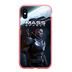 Чехол iPhone XS Max матовый Mass Effect game