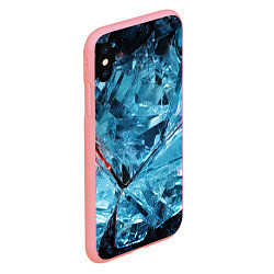 Чехол iPhone XS Max матовый Ледяной абстрактный куб, цвет: 3D-баблгам — фото 2