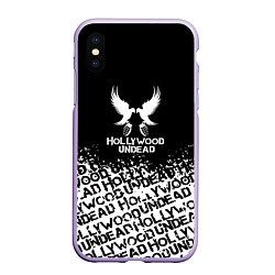 Чехол iPhone XS Max матовый Hollywood Undead rock
