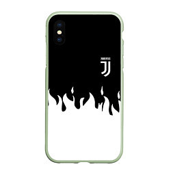 Чехол iPhone XS Max матовый Juventus fire