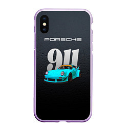 Чехол iPhone XS Max матовый Porsche 911 спортивный автомобиль