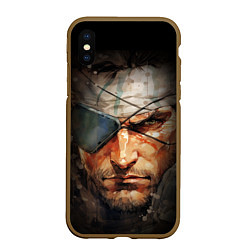 Чехол iPhone XS Max матовый Metal gear Venom Snake