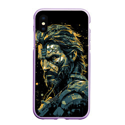 Чехол iPhone XS Max матовый Venom Snake Metal gear game