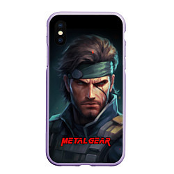 Чехол iPhone XS Max матовый Веном Снейк из игры Metal gear