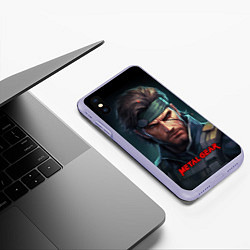 Чехол iPhone XS Max матовый Веном Снейк из игры Metal gear, цвет: 3D-светло-сиреневый — фото 2