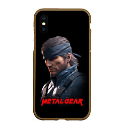 Чехол iPhone XS Max матовый Веном Снейк из игры Metal gear