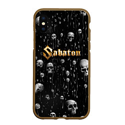 Чехол iPhone XS Max матовый Sabaton - rock