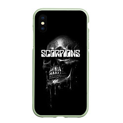 Чехол iPhone XS Max матовый Scorpions rock