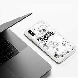 Чехол iPhone XS Max матовый My Chemical Romance dirty ice, цвет: 3D-белый — фото 2