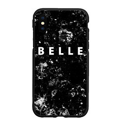 Чехол iPhone XS Max матовый Belle black ice, цвет: 3D-черный