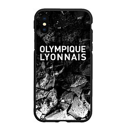 Чехол iPhone XS Max матовый Lyon black graphite