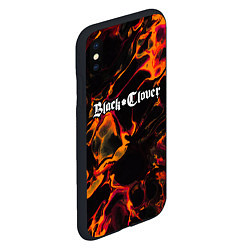 Чехол iPhone XS Max матовый Black Clover red lava, цвет: 3D-черный — фото 2