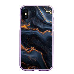 Чехол iPhone XS Max матовый Лакшери текстура с узорами