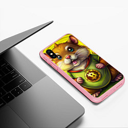 Чехол iPhone XS Max матовый Крипто-хомяк, цвет: 3D-баблгам — фото 2