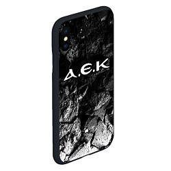 Чехол iPhone XS Max матовый AEK Athens black graphite, цвет: 3D-черный — фото 2