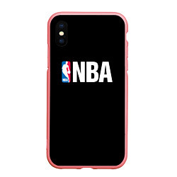 Чехол iPhone XS Max матовый NBA logo sport