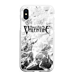 Чехол iPhone XS Max матовый Bullet For My Valentine white graphite, цвет: 3D-белый