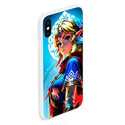 Чехол iPhone XS Max матовый Zelda, цвет: 3D-белый — фото 2