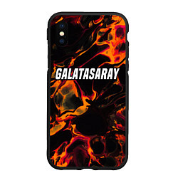 Чехол iPhone XS Max матовый Galatasaray red lava