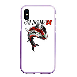 Чехол iPhone XS Max матовый Ducati Panigale V4 shark