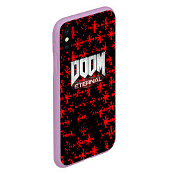 Чехол iPhone XS Max матовый Doom x Farcry, цвет: 3D-сиреневый — фото 2