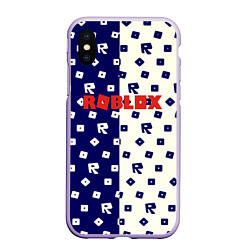 Чехол iPhone XS Max матовый Roblox pattern