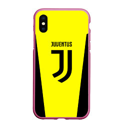 Чехол iPhone XS Max матовый Juventus sport geometry yellow