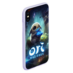 Чехол iPhone XS Max матовый Naru Ori and the Will of the Wisps, цвет: 3D-светло-сиреневый — фото 2