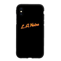 Чехол iPhone XS Max матовый L A Noire