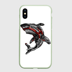 Чехол iPhone XS Max матовый Moto shark