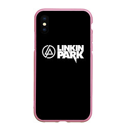 Чехол iPhone XS Max матовый Linkin park logo rock music