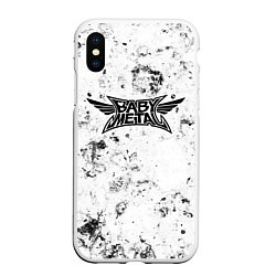 Чехол iPhone XS Max матовый Babymetal dirty ice, цвет: 3D-белый