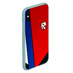 Чехол iPhone XS Max матовый Roblox uniform, цвет: 3D-мятный — фото 2