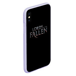 Чехол iPhone XS Max матовый Lord of the fallen logo, цвет: 3D-светло-сиреневый — фото 2