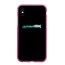 Чехол iPhone XS Max матовый Metal gear rising logo