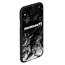 Чехол iPhone XS Max матовый GTA 6 black graphite, цвет: 3D-черный — фото 2