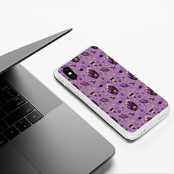 Чехол iPhone XS Max матовый Знаки астрологии, цвет: 3D-белый — фото 2